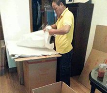 国际搬运公司根据唛头编号填写物品装箱清单
